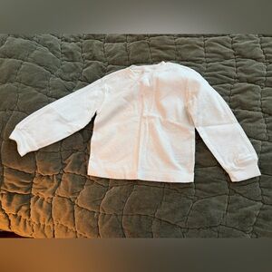 GAP Kids White Long Sleeve Thermal Shirt